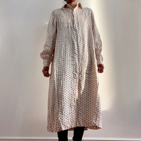 POLKA DOT OFF WHITE TUNIC - Picture 3 of 5